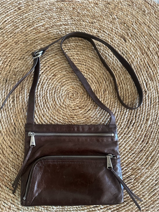HOBO Handbags - HOBO International Cassie Brown Leather Crossbody Shoulder Bag Organizer Purse